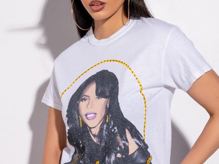 AALIYAH RHINESTONE TSHIRT For Discount