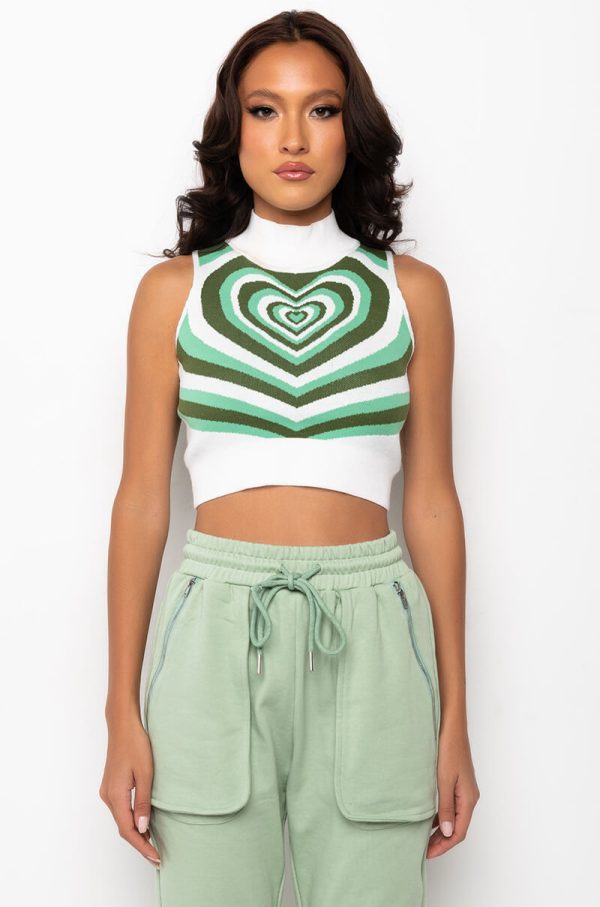 SO HYPNOTISED WITH YOU MOCK NECK SWEATER TOP Cheap