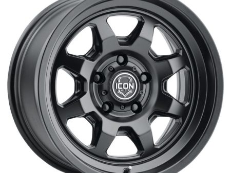 ICON Nuevo 17 X 8.5 6 X 5.5 0mm Offset 4.75in BS Satin Black Sale